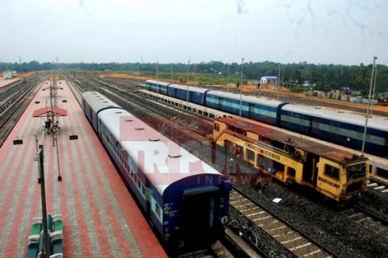 Modiâ€™s Blessing-Tsunami continues in Tripura :  In Northeast, Indian Railways commissioned about 900 km of Broad Gauge in last 2 years, gifts Tripura with 4 Express trains